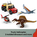 LEGO® Jurassic World Spinosaurus & Quetzalcoatlus Air Mission Dinosaur Toy 76976-7