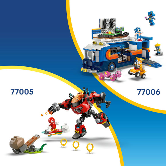 LEGO® Sonic the Hedgehog™ Knuckles vs. Dr. Eggman Egg Crusher Mech Toy Set 77005