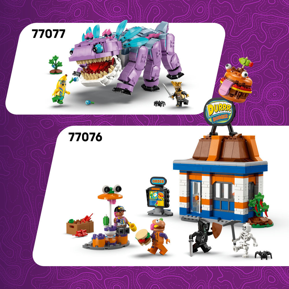 LEGO® Fortnite® Peely & Sparkplug’s Camp Video Game Building Set 77075