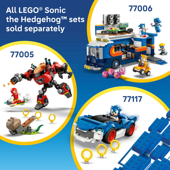 LEGO® Sonic the Hedgehog™ Silver’s Car vs. Knuckles’ Monster Truck Building Toy 77118
