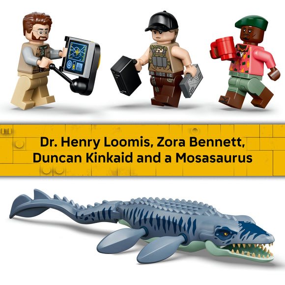 LEGO® Jurassic World Mosasaurus Dinosaur Boat Attack Toy 77983