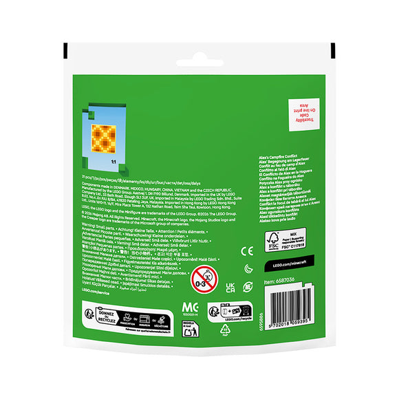 LEGO® Minecraft® Alex's Campfire Conflict Recruitment Bag 30732