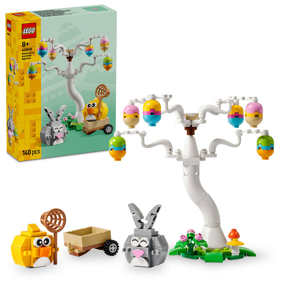 LEGO® Easter Bunny and Chick Egg Hunt Animal Toy Playset Building Kit 40808