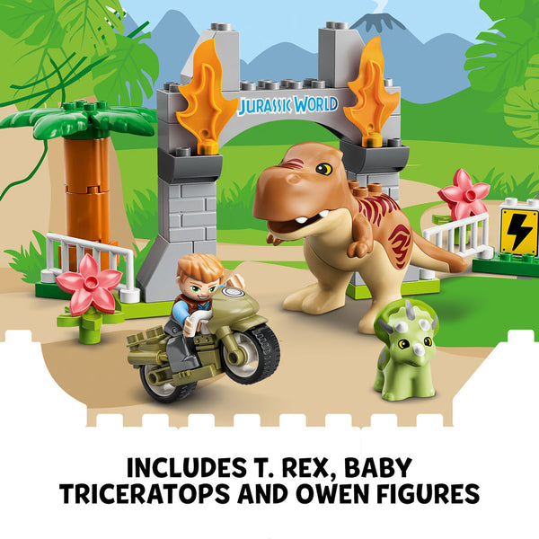 LEGO® DUPLO® Jurassic World T. rex and Triceratops Dinosaur Breakout 10939