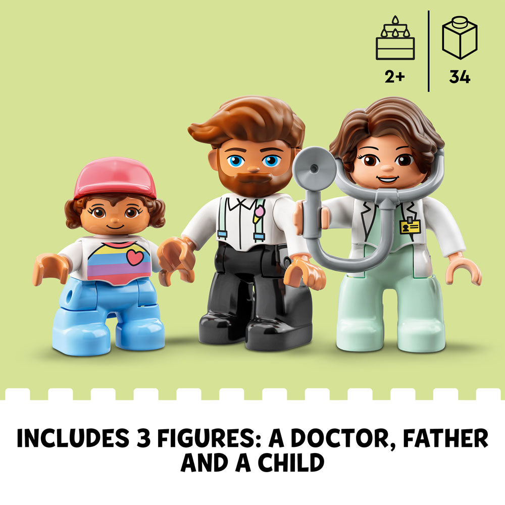 LEGO® DUPLO® Rescue Doctor Visit Building Toy 10968