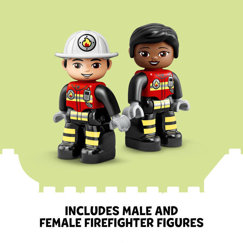 LEGO® DUPLO® Rescue Fire Station & Helicopter Building Toy 10970