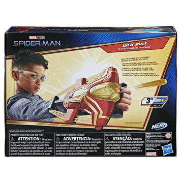 NERF Marvel Spider-Man Web Bolt Blaster Toy - 0