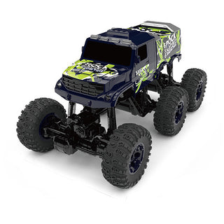 RW 1:8 Scale 6X6 Cross Country Rock Crawler R/C Monster Truck in Blue