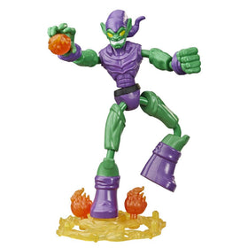 Marvel Spider-Man Bend and Flex Green Goblin Action Figure - 0