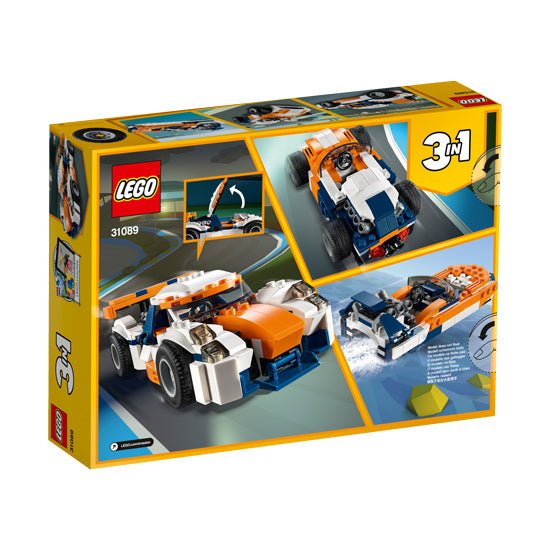 LEGO® CREATOR 3-in-1 Sunset Track Racer 31089