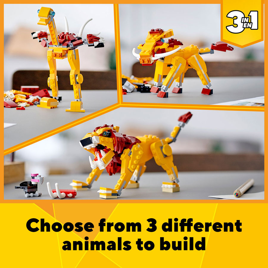 LEGO® Creator 3in1 Wild Lion Building Kit 31112