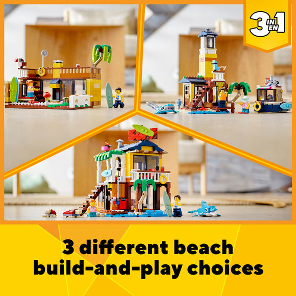 LEGO® Creator 3in1 Surfer Beach House Building Kit 31118