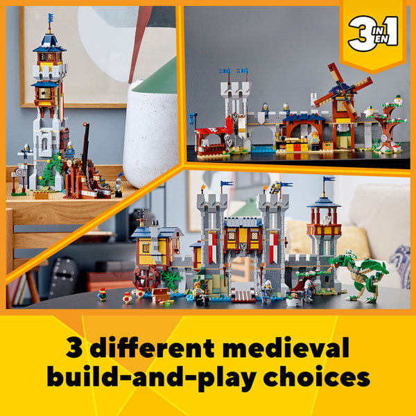 LEGO® Creator 3in1 Medieval Castle Building Kit 31120