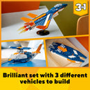 LEGO® Creator 3in1 Supersonic Jet Building Kit 31126-12
