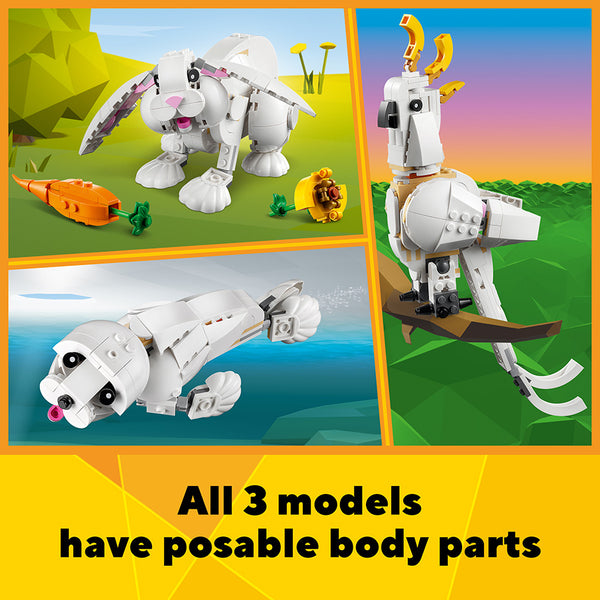 LEGO® Creator 3in1 White Rabbit Building Toy Set 31133