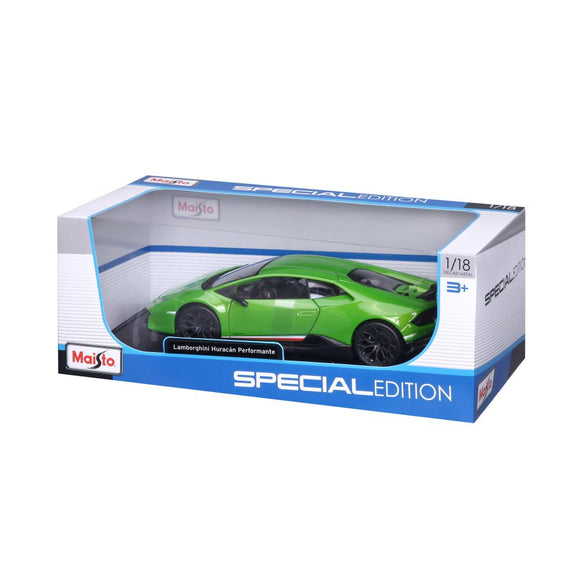 MAISTO 1:18 Scale Die-Cast Special Edition Lamborghini Huracan Performante Green