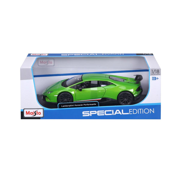 MAISTO 1:18 Scale Die-Cast Special Edition Lamborghini Huracan Performante Green