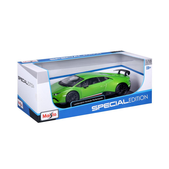MAISTO 1:18 Scale Die-Cast Special Edition Lamborghini Huracan Performante Green