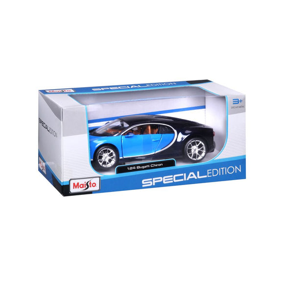 MAISTO 1:24 Scale Die-Cast Special Edition Bugatti Chiron in Blue
