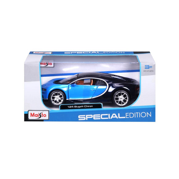 MAISTO 1:24 Scale Die-Cast Special Edition Bugatti Chiron in Blue