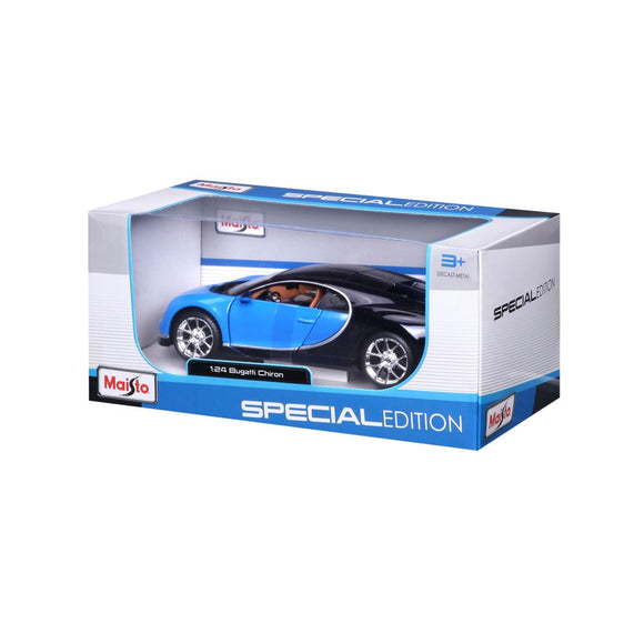 MAISTO 1:24 Scale Die-Cast Special Edition Bugatti Chiron in Blue