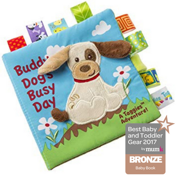 Mary Meyer Taggies Buddy Dog Soft Baby Book - 0