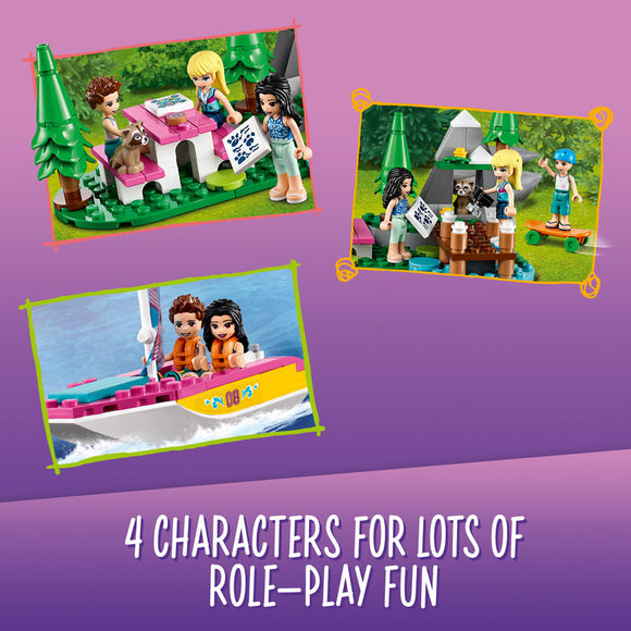 LEGO® Friends Forest Camper Van and Sailboat Building Kit 41681