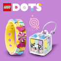 LEGO® DOTS Candy Kitty Bracelet & Bag Tag DIY Craft Kit Bundle 41944