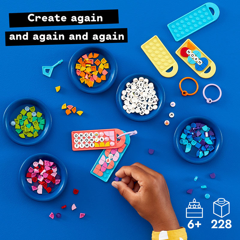 LEGO® DOTS Bag Tags Mega Pack – Messaging DIY Craft Kit  41949