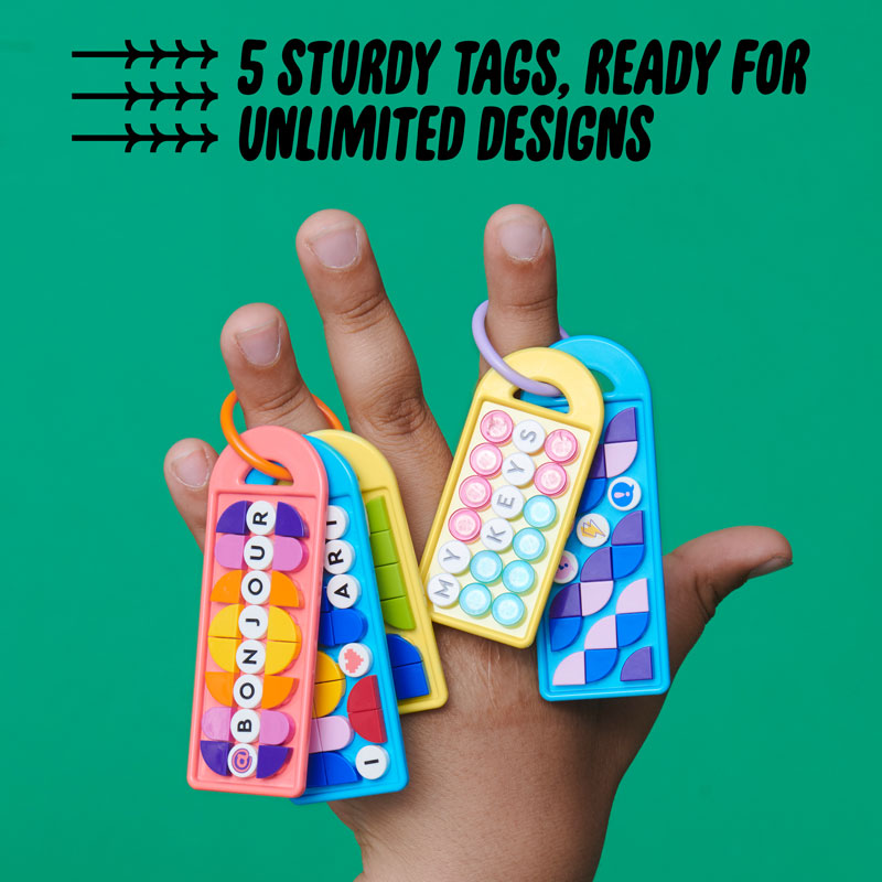 LEGO® DOTS Bag Tags Mega Pack – Messaging DIY Craft Kit  41949