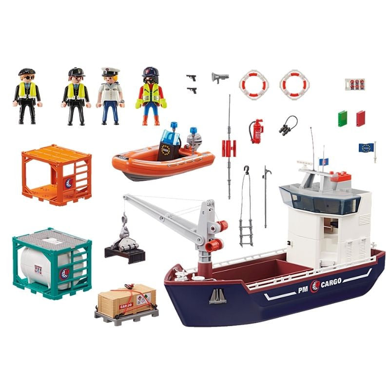 PLAYMOBIL Cargo Ship with Boat 70769