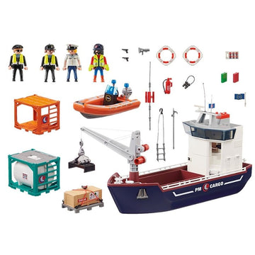 PLAYMOBIL Cargo Ship with Boat 70769 - 0