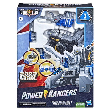 POWER RANGERS Dino Fury Tricera Blade and Stego Spike Zord - 0