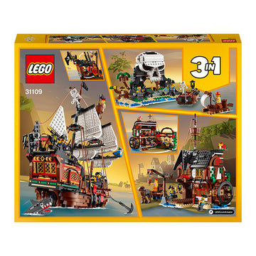 LEGO® Creator 3in1 Pirate Ship Toy Model Building Kit 31109 - 0