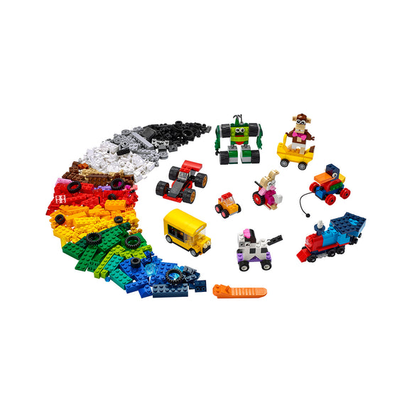 LEGO® Classic Bricks and Wheels Kids' Building Kit 11014 Import