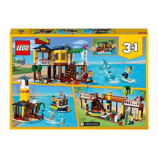 LEGO® Creator 3in1 Surfer Beach House Building Kit 31118
