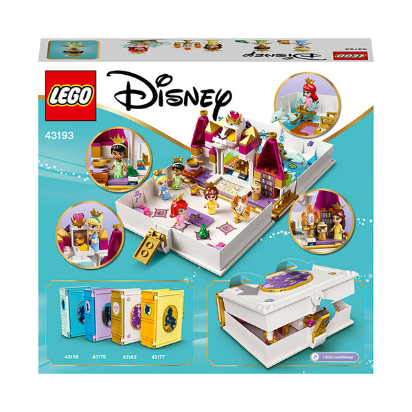 LEGO® ǀ Disney Ariel, Belle, Cinderella and Tiana’s Storybook Adventures Building Kit 43193