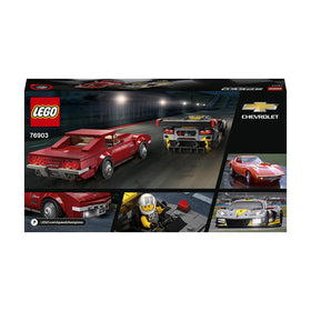 LEGO® Speed Champions Chevrolet Corvette C8.R Race Car and 1969 Chevrolet Corvette Building Kit 76903 - 0