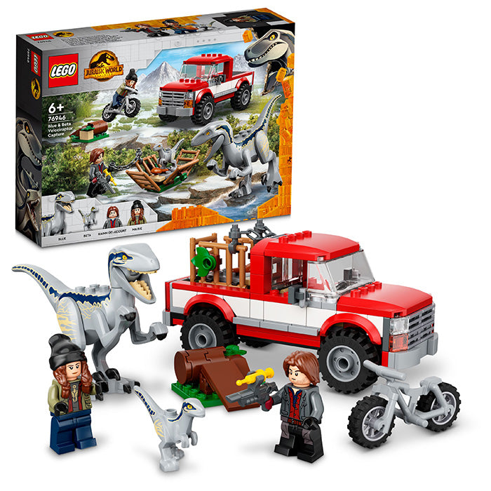 LEGO® Jurassic World Blue & Beta Velociraptor Capture Building Kit 76946