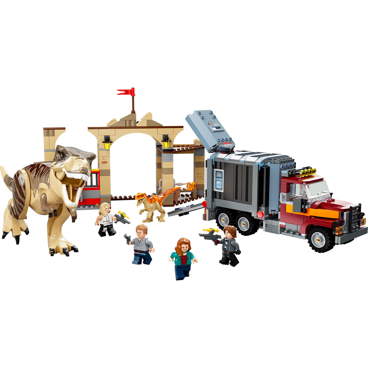 LEGO® Jurassic World T. rex & Atrociraptor Dinosaur Breakout 76948