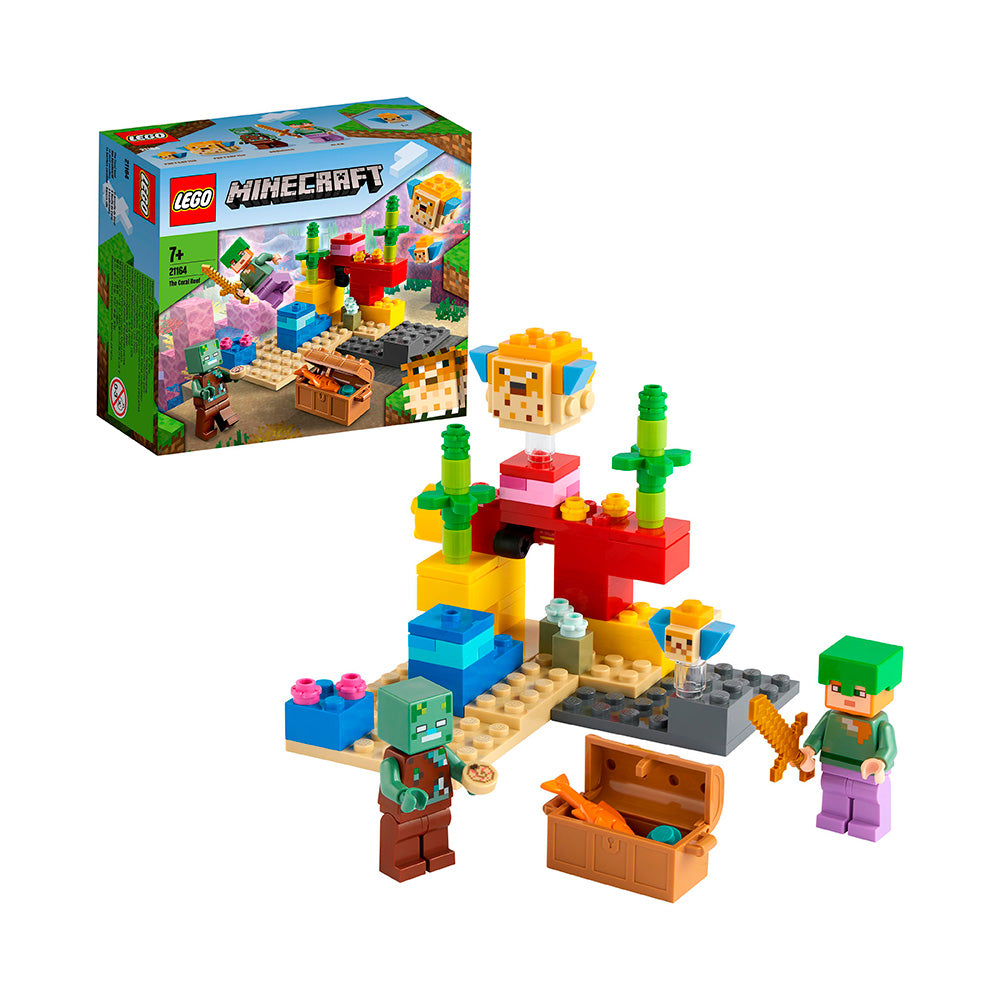 LEGO® Minecraft™ The Coral Reef Building Kit 21164 | Import A Toy