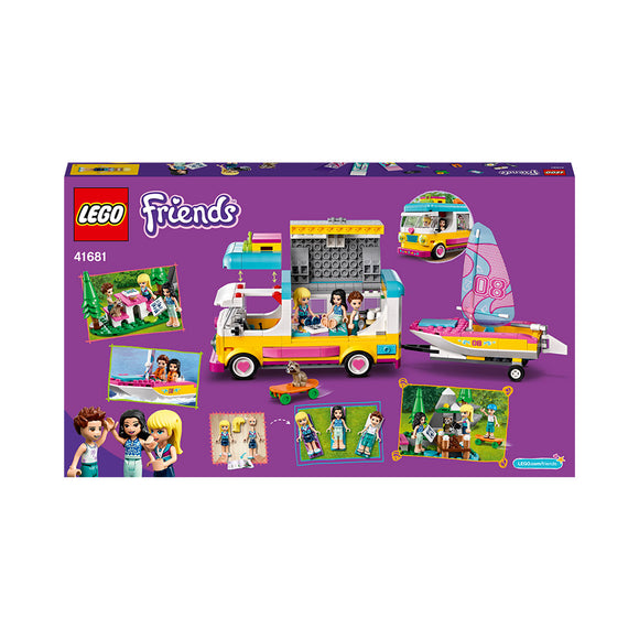 LEGO® Friends Forest Camper Van and Sailboat Building Kit 41681