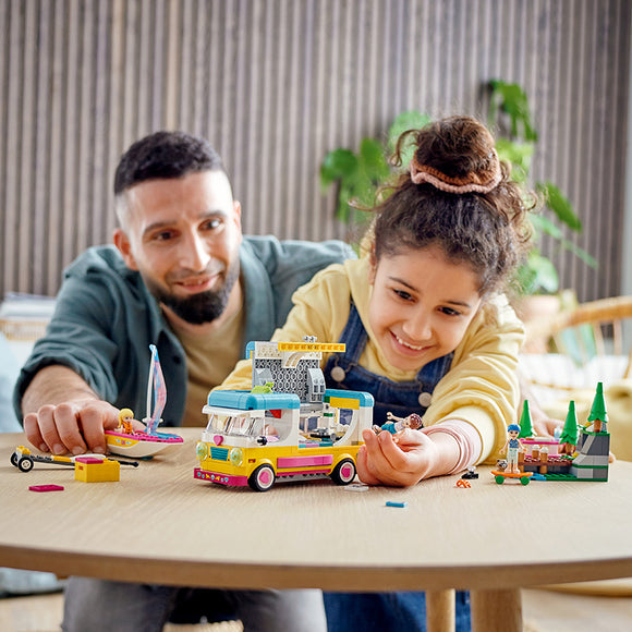 LEGO® Friends Forest Camper Van and Sailboat Building Kit 41681