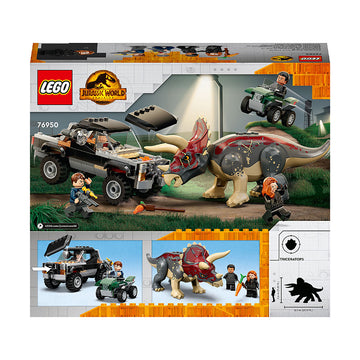 LEGO® Jurassic World Triceratops Dinosaur Pickup Truck Ambush 76950 - 0