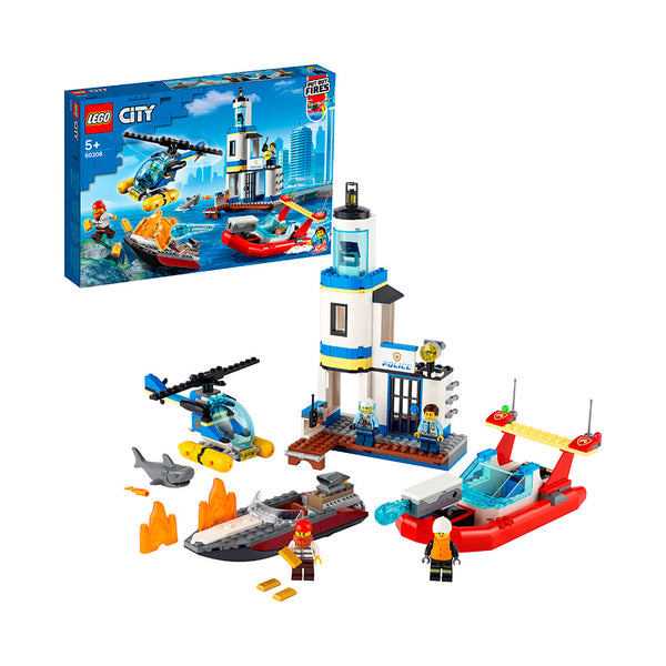 LEGO® City Seaside Police and Fire Mission Building Kit 60308
