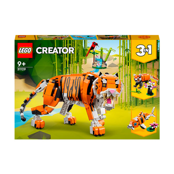 LEGO® Creator 3in1 Majestic Tiger Building Kit 31129 | Import A Toy
