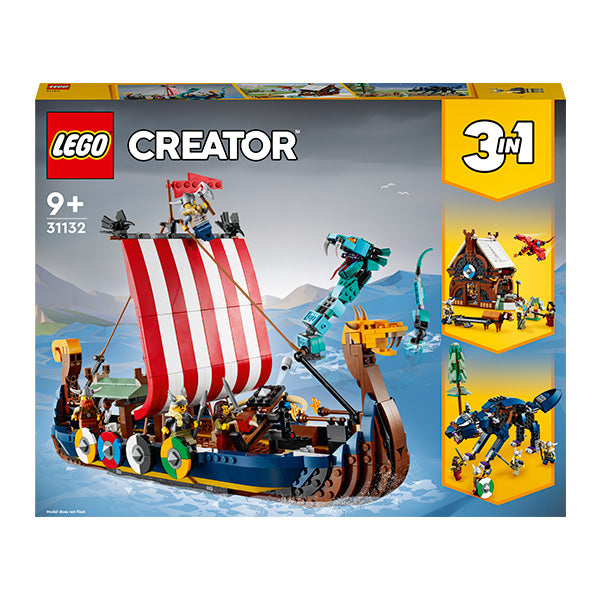 LEGO® Creator 3-in-1 Viking Ship and the Midgard Serpent Building