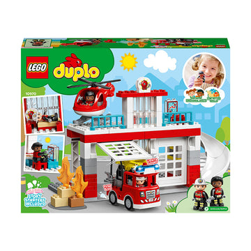 LEGO® DUPLO® Rescue Fire Station & Helicopter Building Toy 10970 - 0