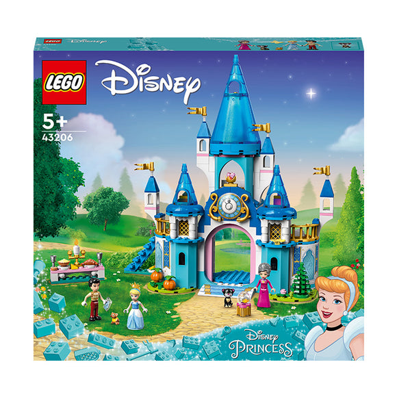 LEGO® | Disney Princess™ Cinderella and Prince Charming’s Castle Building Kit 43206