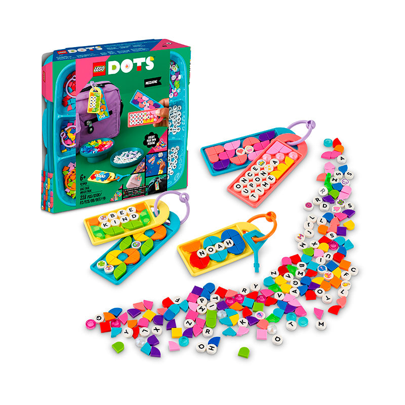 LEGO® DOTS Bag Tags Mega Pack – Messaging DIY Craft Kit  41949